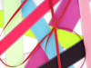 Picture of Silver Lurex Edge Satin Ribbon (25mm X 20m)  ASSORTED COLOURS
