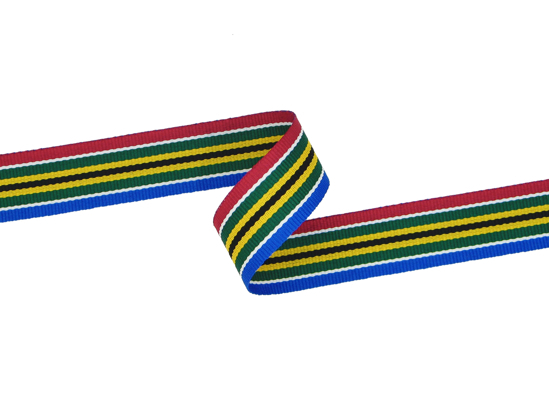 Picture of Medal Ribbon, SA Flag stripes (20mm X 20m)