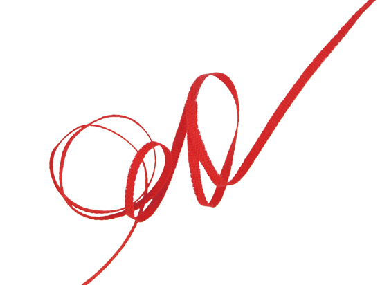 Picture of Plain Petersham (4mm X 20m) - red #11