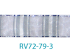 Picture of "bars & stripes" Printed Lurex Edge Organza - 38mm x 20mm ASSORTED