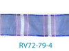 Picture of "bars & stripes" Printed Lurex Edge Organza - 38mm x 20mm ASSORTED