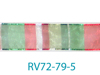 Picture of "bars & stripes" Printed Lurex Edge Organza - 38mm x 20mm ASSORTED
